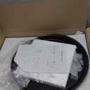 Small Side Table, Black Round End Table with Storage Basket, Metal Night Stand with Removable Tray, Small Bedside Table for Living Room, Bedroom, Nursery (Black)