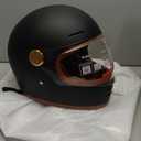 Retro Motorcycle Helmet for Adults Vintage Full Face Helmet with Ventilation System, Waterproof Design for Motorcycle Riding, X-Large