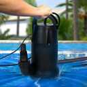3/4 HP Sump Pump Submersible, 4450 GPH Utility Pump for Clean/Dirty Water Removal, Transfer Water Pump for Swimming Pool Garden Pond Basement, Drain Pump for Draining flooded house backup