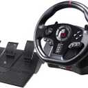 Superdrive - GS850-X racing steering wheel with manual shifter, 3 pedals, paddle shifters for Xbox Serie X/S, PS4, Xbox One, (programmable)