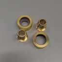 Joywayus Brass Swivel Pipe Fitting 3/4" GHT Female x 3/8" NPT Male (5/8" OD) Garden Hose Threaded to Pipe Threaded Adapter (Pack of 2)