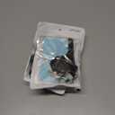 5 x Leather Badge Holder and Adjustable Retractable Lanyards, Quick Release Buckle and Safety Breakaway Lanyards with Swivel Metal Clasp for Offices, Staff, Students, Employees (1 Pack, Sa-light Blue)