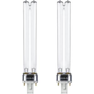 2-Pack 13W UV Light Bulb Replacement with G23 Base, Compatible with Jebao Pond, SunSun, Grech and Other Pond Clarifier Systems, 7.25 Inch UV Lamp Bulb for Pond Filter