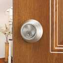 Design House 790758 2-Way Replacement Square Corner Deadbolt Latch Satin Nickel