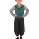 fun shack Victorian Boy Costume, Kids Historical Outfit, Boys Period Attire, Victorian Style Dress-Up, X-Large