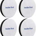 KEEPOW Vacuum Filters for Eureka, Power Speed Vacuum Filters Replacement for Eureka NEU182A, NEU182B, NEU280, NEU180, NEU181, NEU188, NEU202 Bagless Upright Vacuum Cleaner, Part E0202 (4 Pack)