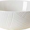 Ceramic Fruit Bowl, Large Fruit Bowl for Kitchen Counter, Decorative Bowl, Bread Candy Snacks Organizer, 10 Inch, White