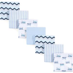 Luvable Friends Unisex Baby Cotton Flannel Receiving Blankets, Train 7-Pack, One Size