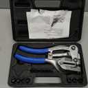 Neiko 02612A Hand Held Power Punch and Sheet Metal Hole Punch Kit, Cr-V 3/32" x 9/32"