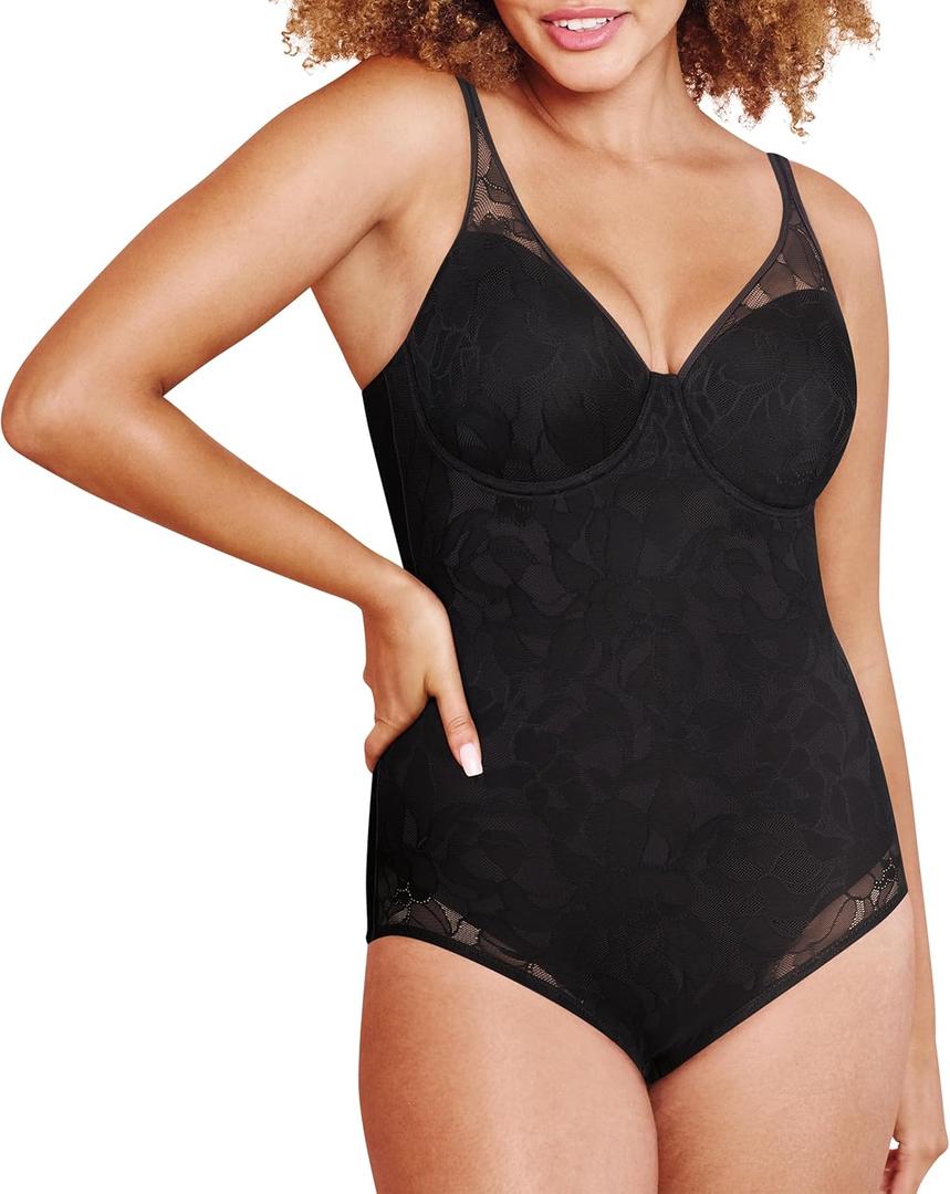 Bali womens Ultra Light Body Briefer Fajas Shapewear Df6552 (34B, Black)