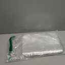 Wowfit 50 CT 10x14 inches Clear Bottom Gusset Cellophane Gift Bags with 6" Gold Twist Ties, Cello Packaging for Party Favors, Bridal Showers, and Wedding Gift Wrapping