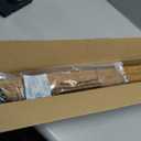 LazBlinds No Tools No Drill Bamboo Roller Shades, Cordless Bamboo Blinds, Light Filtering Roll Up Blinds for Windows, French Door, Porch or Patio, 23'' W x 64'' H, Squirrel
