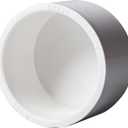 Rainbow Dream 1 Inch PVC Pipe End Cap Plug Adapter Pipe Fittings - 10 Pack, White