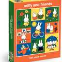 Galison Miffy and Friends  500 Piece Jigsaw Puzzle Featuring Cute Artwork of Miffy and Friends