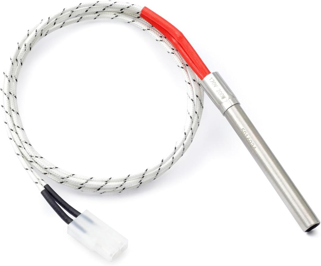 Newly Upgraded 16801-20B Grill Hot Rod Igniters Compatible with Oklahoma Joe's Rider 600 900 Combo DLX Pellet Grill Hot Surface Ignitors, 200W 120V Temperatures UP to 1,200F