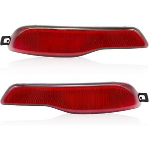 Left and Right Rear Bumper Reflector Light Compatible with Cherokee 2014 2015 2016 2017 2018 68105144AC 68105145AC (Left+Right)