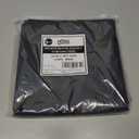 Home Queen Blackout Rod Pocket Tier Curtains for Small Window, Short Room Darkening Basement Curtains, Cafe Drapes, 2 Panels, 26 W x 24 L Inch Each, Black