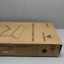 Vaunn Medical Pneumatic Adjustable Overbed Bedside Table with Wheels (Hospital and Home Use) (Black)