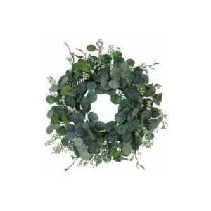 HD Designs Eucalyptus/Berry Spiral Vine Wreath, 16 in