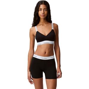 Calvin Klein Women's Modern Cotton Boxer Brief (Black)