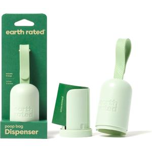 Earth Rated Dog Poop Bag Holder, Durable Leakproof, Unscented, Dispenser with Starter Roll