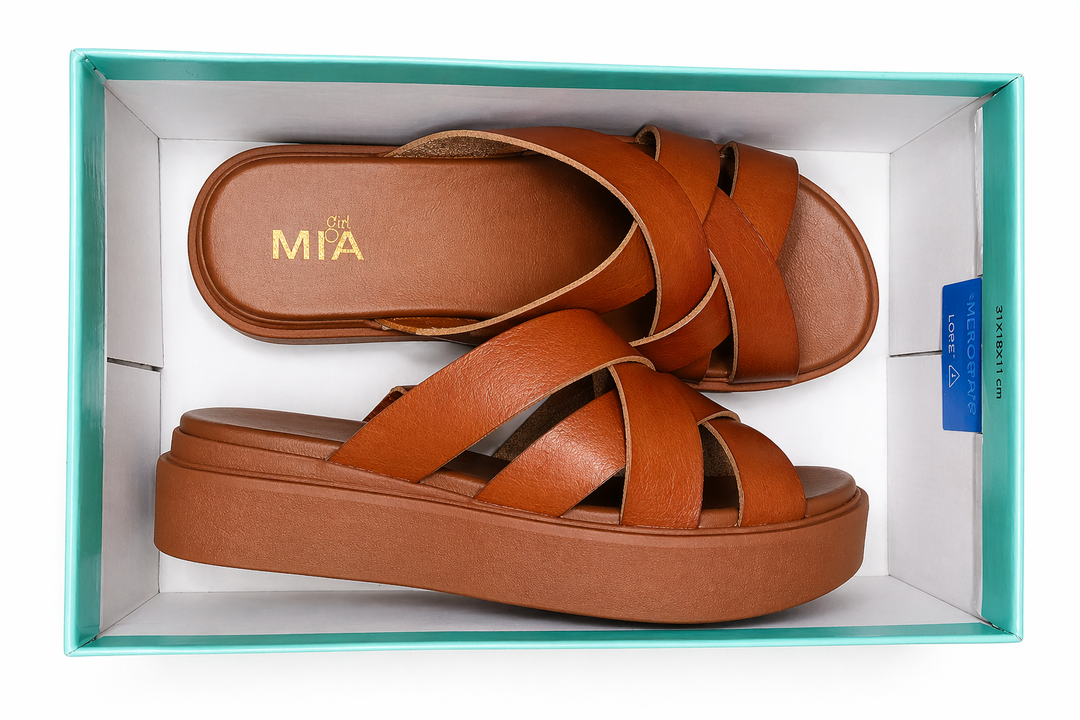 girl MIA Casual Sandals For Women US 9 Brown