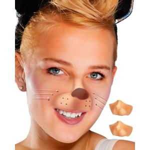 Libima 2 Pcs Christmas Costume Latex Mouse Nose Christmas Latex Prosthetic Faux Mouse Nose Costume for Face Skin (M)