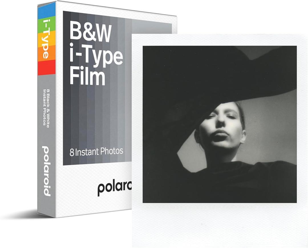 Polaroid B&W Film for I-Type (6001) (8 Photos (Pack of 1))