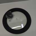 Anaeat Silicone Universal Lid for Pots, Pans and Skillets - Tempered Glass Covered with Heat Resistant Silicone Rim Fits 8", 8.5" and 9.5" Diameter Cookware -Easy to Use Replacement Frying Pan Cover