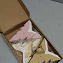 5PCS Flocked Paper Star Lantern - 12 inch Hanging Velvet Christmas Paper Star Lampshade 7 Points Christmas Stars Foldable for Xmas Wedding Home Decor