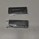 MOROBOR 2pcs Pocket Doors Drawer Handle Flush Pull, Hidden Concealed Furniture Handle with Screws Zinc Alloy Knobs for Cabinets, Closets, Drawers, Hole Center 96mm (Matte Black)