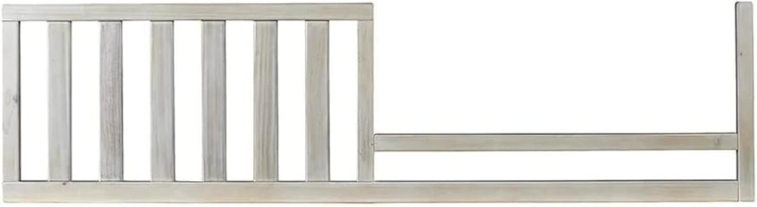 Solid Wood Toddler Bed Safety Guard Rail for Evolur Baby Convertible Cribs, Model #811