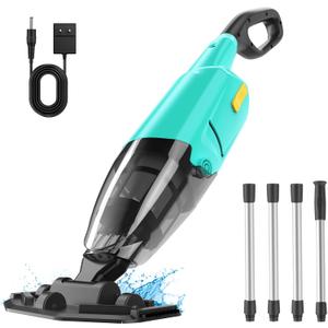 Handheld Pool Vacuum for Above Ground Pools,Cordless Pool Vacuum with Powerful Suction up to 18 gallons/min,Ideal for Leaves and Debris,Pool Vacuum Head for Pools Above Ground and Hot Tubs (Green)