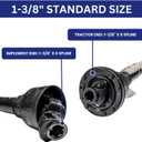 Jeremywell Rotary-Tiller PTO Shaft with Friction Clutch Replacement King Kutter 147122