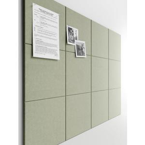 Bumusty Large Cork Board 47"x35" Alternative - 12 Pack Felt Wall Tiles with 70 Safe Removable Adhesive Tabs, 30 Pushpins, Cork Boards for Walls Pin Board Bulletin Board Office Decor (Sage)