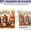 2 x Amshem Hallo Fall Diamond Art Kits for Adults,Pumpkin Diamond Art Painting Kits,5D Full Drill Round Diamond Dots for Adults,Fall Crystal Gem Art Painting Kits for Home Wall Decor 13.8x13.8inch (BB07)