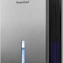 Dehumidifier, Humidity Display Dehumidifier for Basement Bathroom Bedroom, Pewter