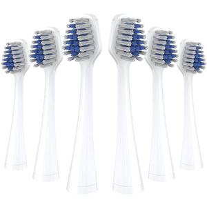 Replacement Toothbrush Heads Compatible with Waterpik Complete Care 5.0/9.0 (CC-01/WP-861), STRB-8WW,(6 Count, White)