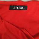 BTFBM Women Ruched Bodycon Maxi Dresses Summer Casual Sleeveless Lightweight Slit Elegant Cocktail Wedding Guest Dress(Red, Medium)