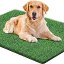 Artificial Grass for Dogs Pee Tray Fake Grass Mat for Professional Puppy Potty Trainer Replacement Dog Grass Pad for Indoor and Outdoor 39.3 x 31.4 Inch (Pack of 1)