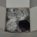 OverNews 2oz Amber Glass Jar Travel Size, 4PCS Empty Cosmetic Lotion Container with Black Lid & Spatula, Small Mini Jar for Beauty