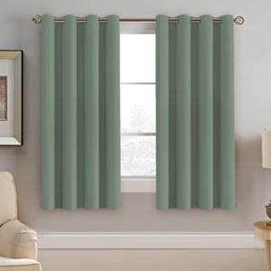 H.VERSAILTEX Blackout Curtain for Bedroom Thermal Insulated Window Treatment Curtain Extra Long 63 inch Length Energy Saving Solid Grommet Top Blackout Drape, One Panel, Green Bay, 52" W x 63" L