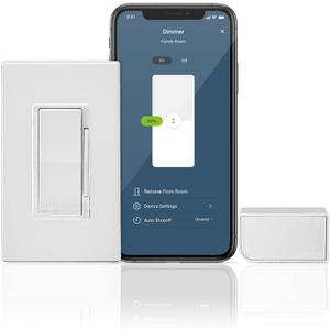 Leviton Decora Smart No-Neutral Dimmer & Wi-Fi Bridge Kit for Older Homes Without a Neutral Wire (Works with My Leviton App for controlling light), DNKIT-1RW