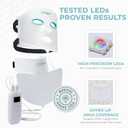 Nourished Bodynskin LED Light Therapy Face & Neck Mask - Facial Skin Care Device - 7 Colors Red & Blue - Rejuvenation, Anti-aging Product for Wrinkles