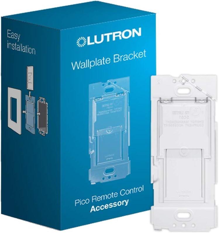Lutron Caseta Smart Lighting Wall Plate Bracket for Pico Smart Remote(Pico Sold Separately), Directly Mount Pico Remote To The Wall, 3-Way (No Wires Required), PICO-WBX-ADAPT (1 Pack)