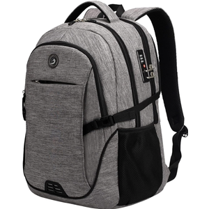 SHRRADOO Anti Theft Laptop Backpack Travel Backpacks with usb Charging Port for Women Men High School College Backpack Computer Bag Fits 17 Inch Laptop,Black