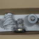 Bathroom Vanity Light Fixtures, Traditional Brushed Nickel 3 Lights Wall Sconce Lighting with Opal Glass Shade, Porch Wall Mount Light Fixture for Bathroom, Mirror Cabinets Hallway Stairs