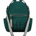FADEON Mini Backpack Purse for Women, Designer Leather Cute Roomly Small Backpacks, Ladies Shoulder Backpack Fashion Handbag
