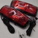 OKLPF Rear Brake Tail Light Compatible With 2003 2004 2005 2006 Chevy Silverado 1500 1500HD 2500 2500HD 3500,Replace Red Taillight Assembly,Included Bulbs and Harness,Driver and Passenger Side