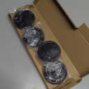 Universal Car Wheel Center Hub Cap/Rim Cover Hub Caps/for Most Cars/Snap-in Plastic 76mm 2.99" OD / 4 Pcs Black